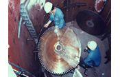 原子炉解体実験工事 ブレード径φ1320の写真
